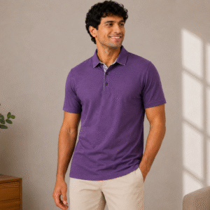 sandstone mandarin collar polo (copy)