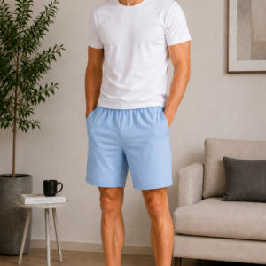 the essential men lounge shorts | arctic sky