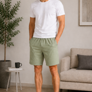 the essential men lounge shorts | sage mist